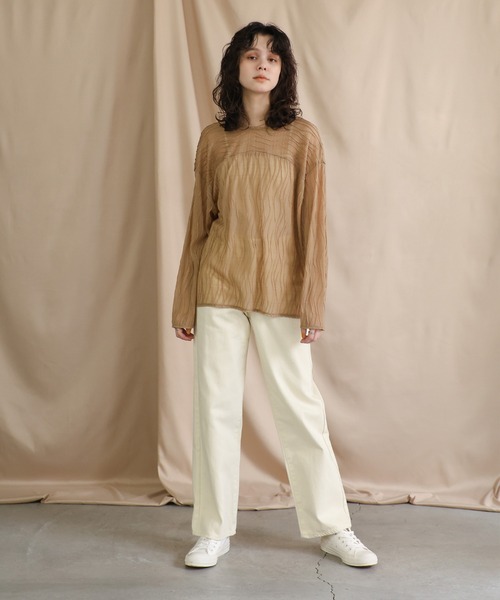 select MOCA（セレクトモカ） tシャツ ウェーブシアートップス