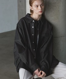 SERACE シャツ 「SERACE」Oversize vintage denim shirt jacket