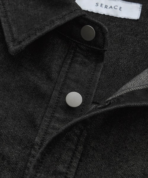 SERACE シャツ 「SERACE」Oversize vintage denim shirt jacket