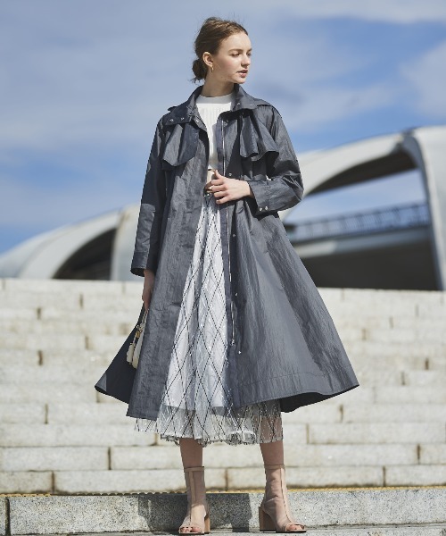 and couture トレンチコート AND COUTURE（アンドクチュール） トレンチコート コート スタンド
