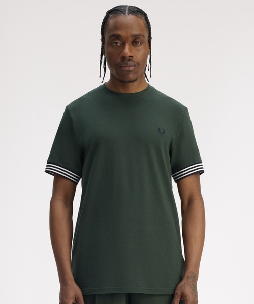 FRED PERRY（フレッドペリー） tシャツ Striped Cuff T-Shirt