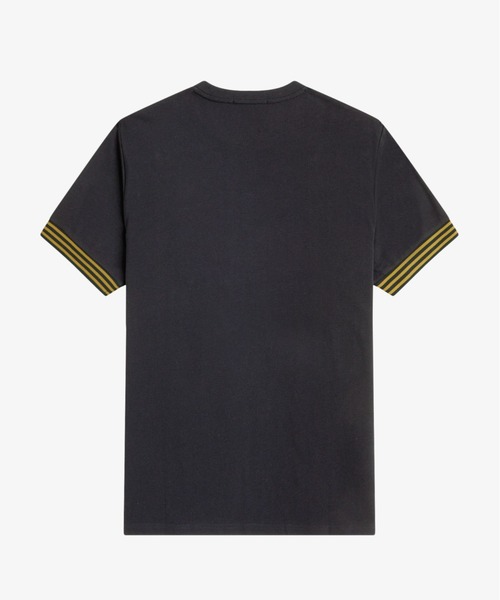 FRED PERRY tシャツ Striped Cuff T-Shirt／ストライプカフT