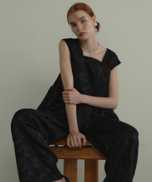 ANDRESD パンツドレス peplum setup dress / ペプラム