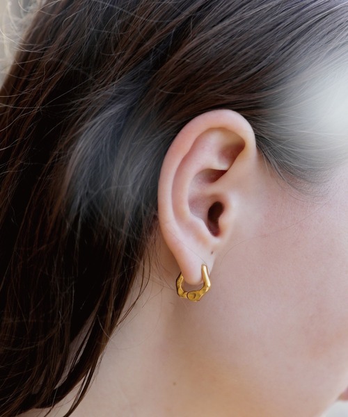 TEN. ピアス 18KGP シマーピアス レディース メンズ : ZOZOTOWN