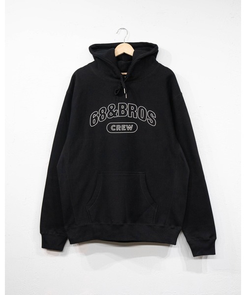 極美品 68&BROTHERS スウェット 裏起毛 プルオーバー パーカー 68bros008_b.jpg