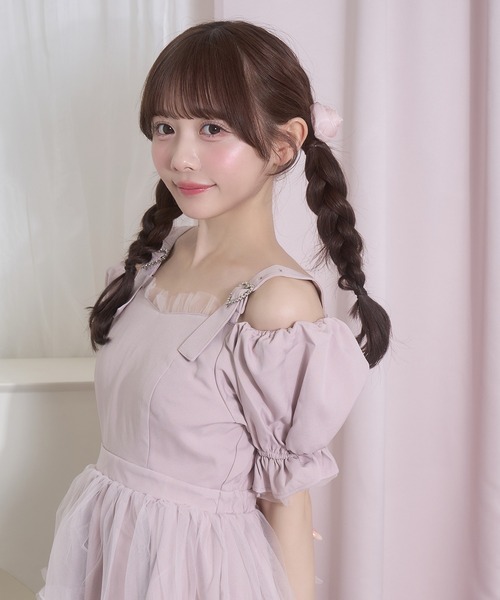 Honey Cinnamon（ハニーシナモン） ワンピース 肩ベルトワンピース