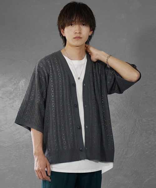 THE CRIMIE ブラック カーディガン L THE CRIMIE ブラック カーディガン L