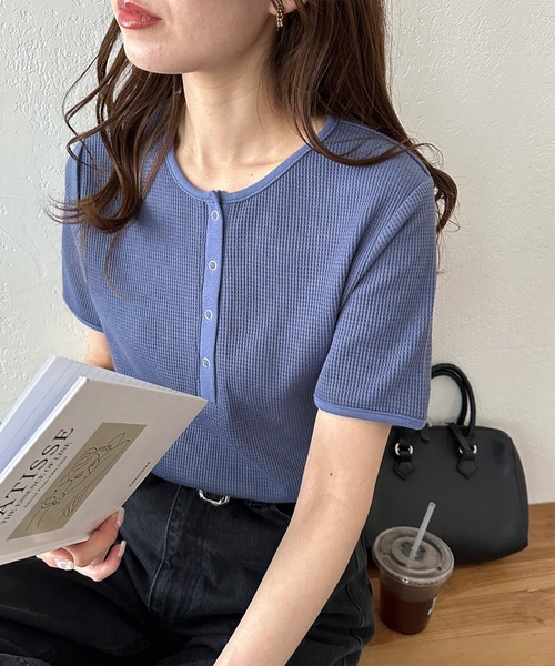 Discoat tシャツ 「29色展開/多色買い」ワッフルリングドット