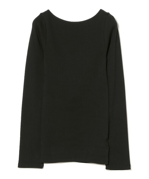 tシャツ 丸胴 テレコ 長袖 Tシャツ レディース