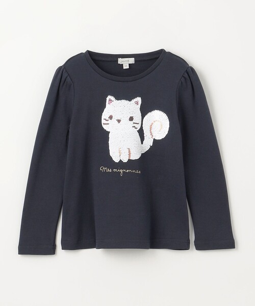 ANY（エニィ） tシャツ ミラクルスパンコール長袖Tシャツ キッズ 子供