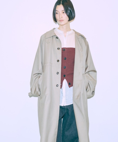未使用　完売品　トランスワーク　カシミヤ　ビーバー　ステンカラーコート　コート TRANS WORK ステンカラーコート コート ウールカシミヤビーバー
