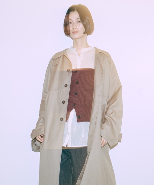 EN NEUME ステンカラーコート コート Oversized 2Way
