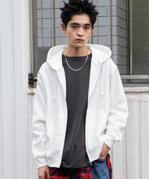 WEGO パーカー WEGO/リラックスフィットバックロゴジップ