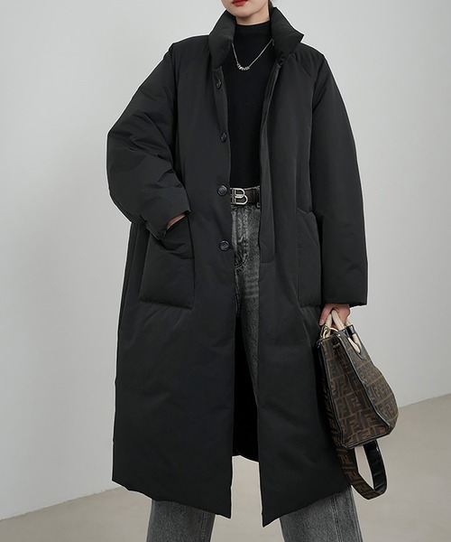 Y2K オーバーサイズ ステンカラー ダウンコート スタンドカラー ミリタリー Y2K オーバーサイズ ステンカラー ダウンコート スタンドカラー ミリタリー