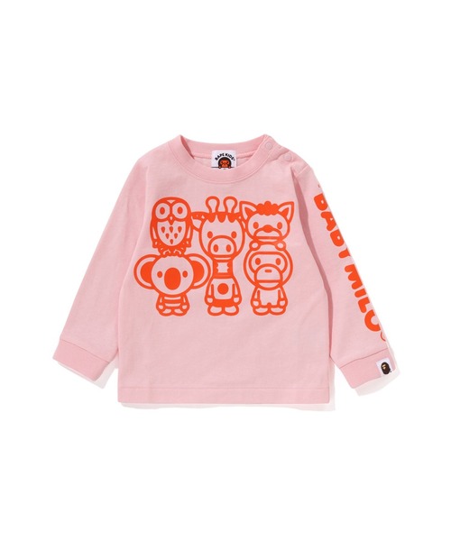 最終値下げ　Bathing ape kids マイロ ロンティー Tシャツ 90 A BATHING APE tシャツ BABY MILO ＆ FRIENDS LS TEE キッズ