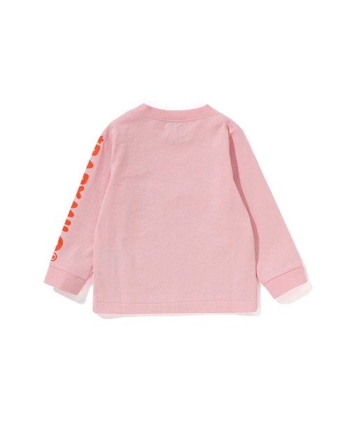 A BATHING APE tシャツ BABY MILO ＆ FRIENDS LS TEE キッズ