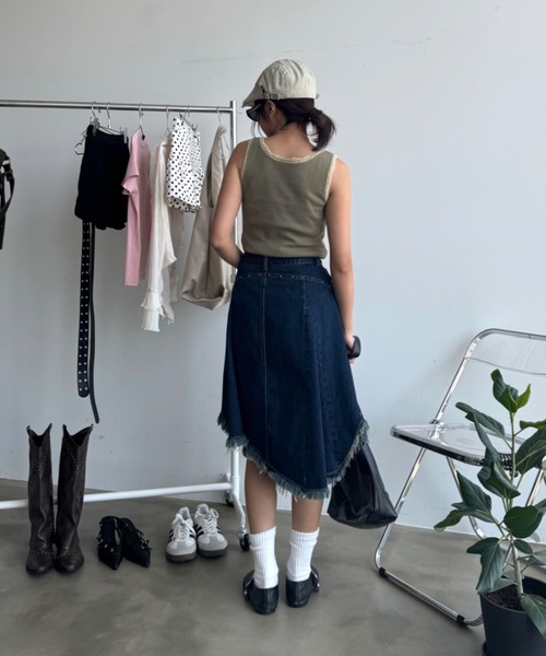 SAINT LAURENT PARIS スタースタッズデニムスカート 24 Patchwork star denim スカート｜KEITAMARUYAMA OFFICIAL ONLINE