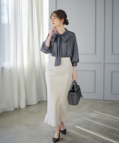 たかこ　1207 サテンナロースカート - スカート通販 | 人気レディースファッション