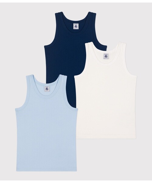 PETIT BATEAU（プチバトー） 肌着 タンクトップ3枚組 キッズ 子供