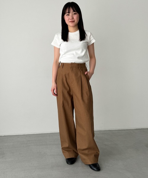 CANAL JEAN マルチサイズ パンツ ツータックワイドストレート