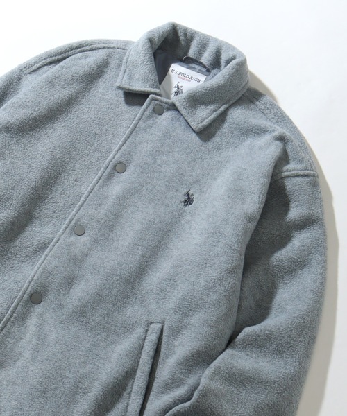 「U.S. POLO ASSN.」 ブルゾン L ライトグレー メンズ_画像3