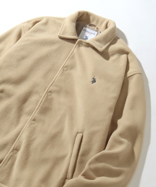 「U.S. POLO ASSN.」 ブルゾン L ライトグレー メンズ_画像4