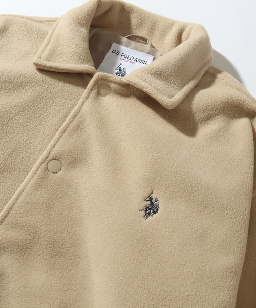 「U.S. POLO ASSN.」 ブルゾン L ライトグレー メンズ_画像9