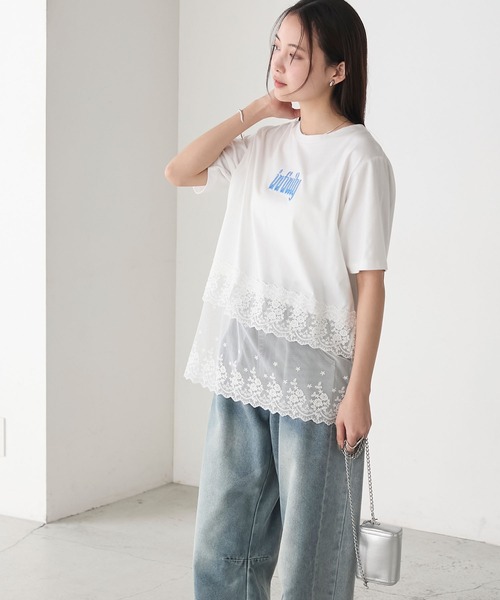 forksy.（フォルクシー） tシャツ 半袖 「forksy.」フロントロゴ刺繍