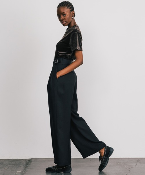 CREDONA スラックス パンツ ACETATE GURKHA PANTS/アセテート