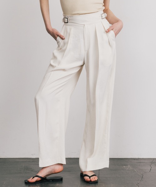 CREDONA スラックス パンツ ACETATE GURKHA PANTS/アセテート