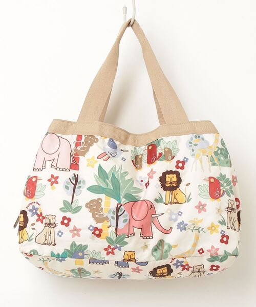 今ならほぼ即納！ LeSportsac 「LeSportsac」 ベージュ - 花柄トートバッグ バッグ