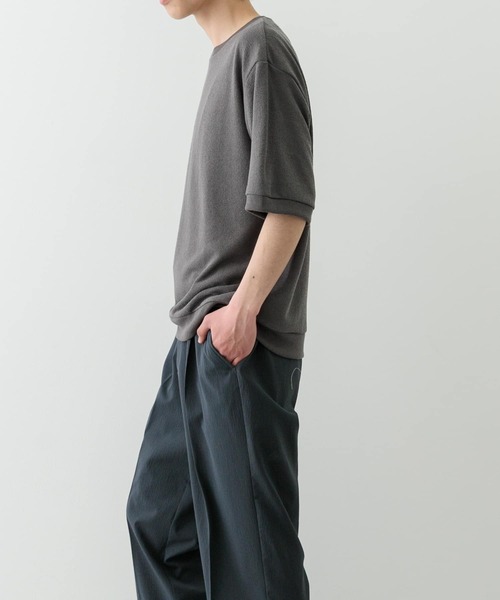 ITEMS URBANRESEARCH tシャツ クレープジョーゼットクルーネック