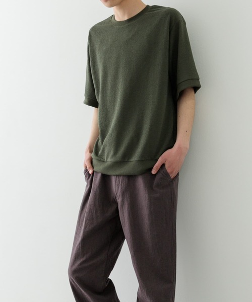 ITEMS URBANRESEARCH tシャツ クレープジョーゼットクルーネック