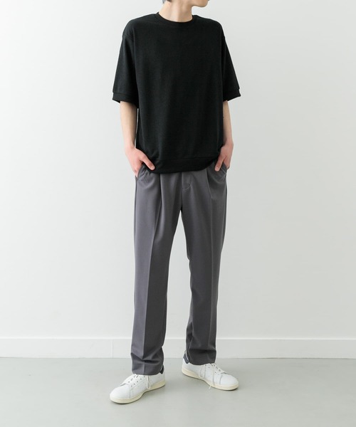 ITEMS URBANRESEARCH tシャツ クレープジョーゼットクルーネック