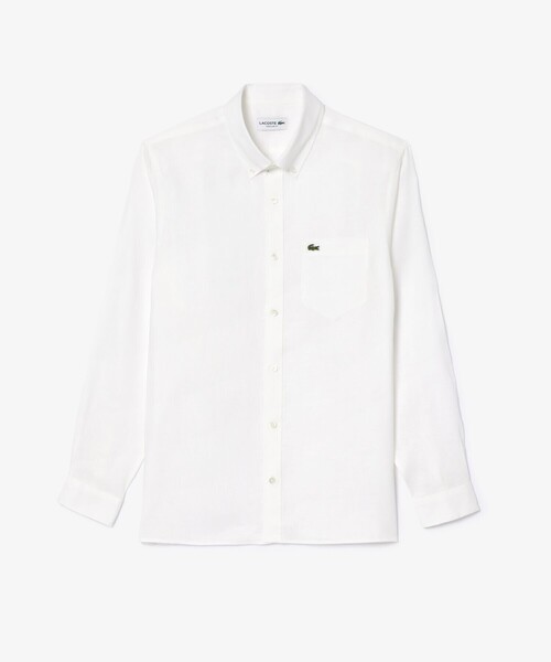 LACOSTE（ラコステ） シャツ リネンボタンダウン長袖シャツ メンズ