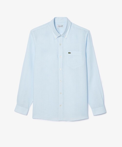 LACOSTE（ラコステ） シャツ リネンボタンダウン長袖シャツ メンズ