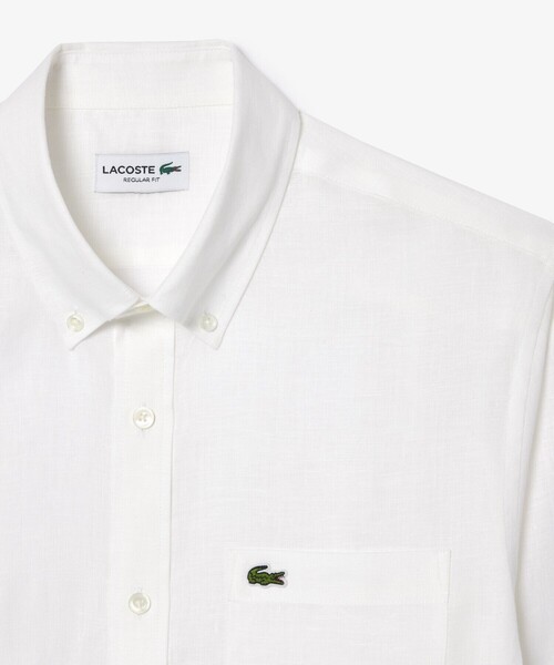 LACOSTE（ラコステ） シャツ リネンボタンダウン長袖シャツ メンズ