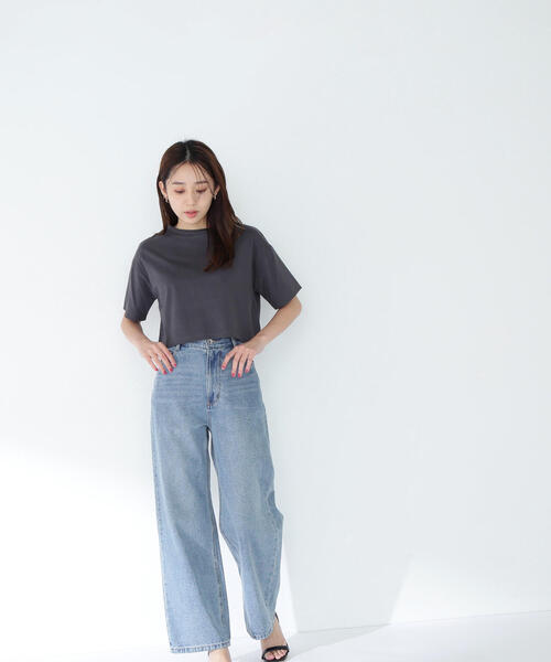 NATURAL BEAUTY BASIC tシャツ メタルポイントクロップドT