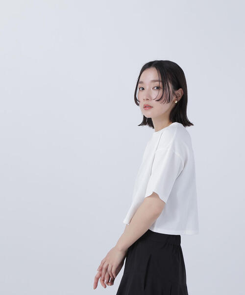 NATURAL BEAUTY BASIC tシャツ メタルポイントクロップドT
