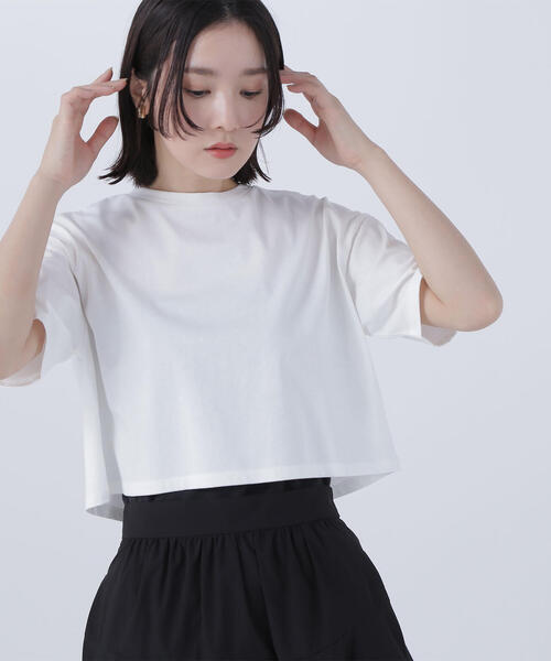 【美品】BALMAIN スクリブル クロップド Tシャツ NATURAL BEAUTY BASIC tシャツ メタルポイントクロップドT