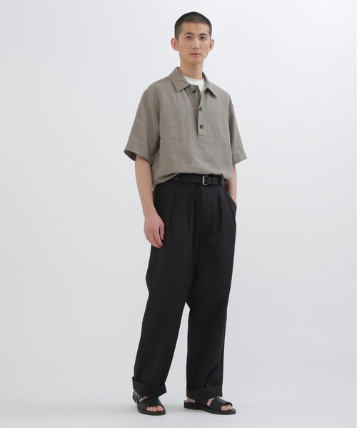 MARGARET HOWELL ベージュ シャツ III MARGARET HOWELL シャツ SHIRTING LINEN III メンズ : ZOZOTOWN