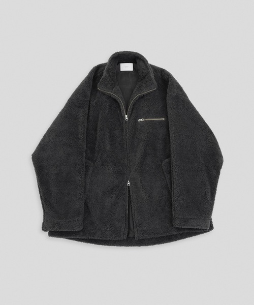 「remer」 ジップアップブルゾン SMALL アッシュグレー メンズ_画像9