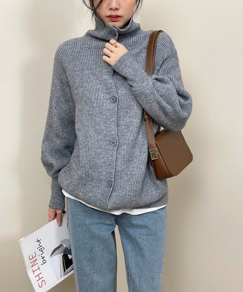 「MAISON DE THERESE」 ニットカーディガン FREE グレー レディース_画像7