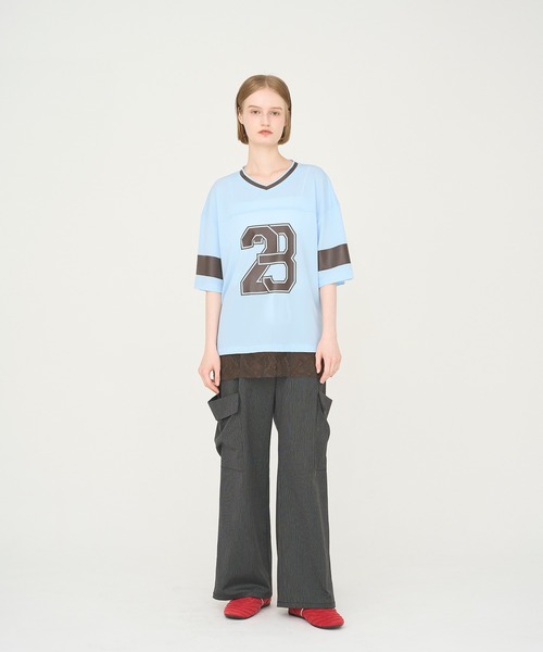 Nora Lily tシャツ 「Nora Lily」「elle」Hug Number 23 Mesh