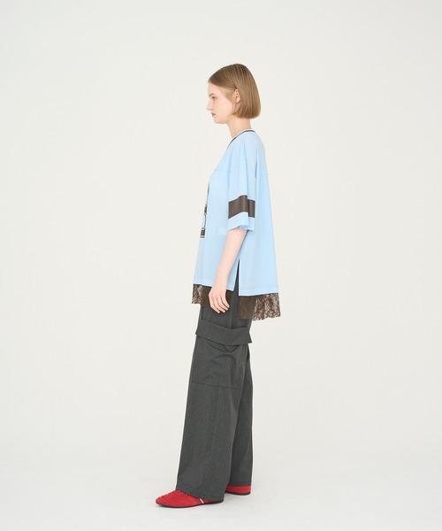 Nora Lily tシャツ 「Nora Lily」「elle」Hug Number 23 Mesh