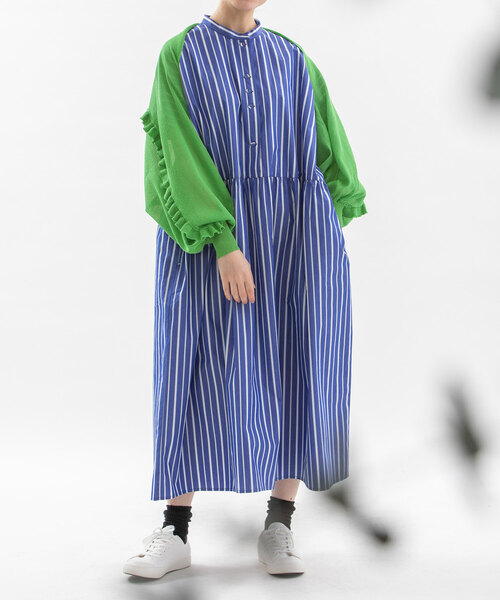 nop de nod（ノップドゥノッド） カーディガン 後ろフリルボレロ