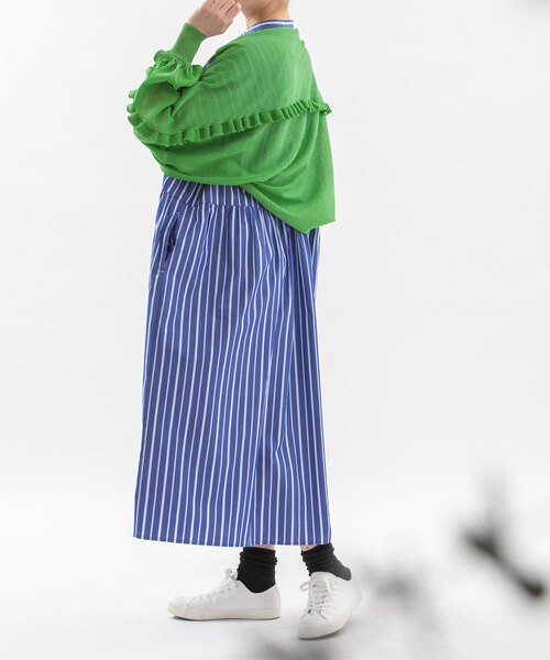 nop de nod（ノップドゥノッド） カーディガン 後ろフリルボレロ