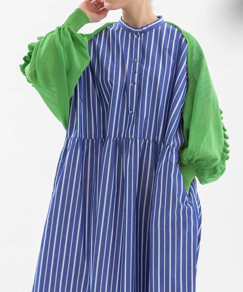 nop de nod（ノップドゥノッド） カーディガン 後ろフリルボレロ