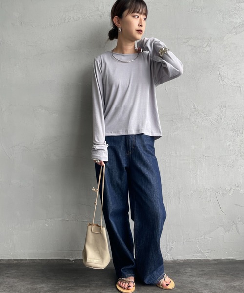 カーディガン 「Jf Ready Made/ジェイエフレディメイド」 強撚フライス 2WAY リボンカーディガン レディース JF Ready Made カーディガン 「Jf Made/ジェイエフレディメイド