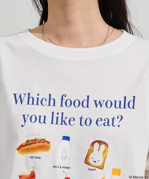 tシャツ miffy フードプリント ロンT/ミッフィー レディース FREAK'S STORE tシャツ miffy フードプリント ロンT/ミッフィー